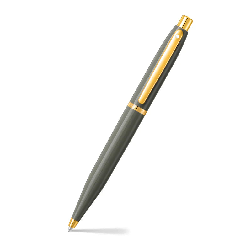 Bolígrafo Sheaffer negro matte, detalles dorados.