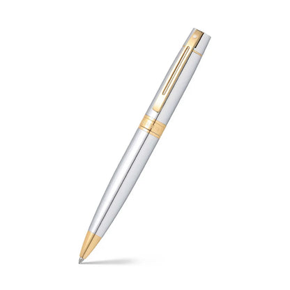 Bolígrafo Sheaffer plateado y detalles dorados