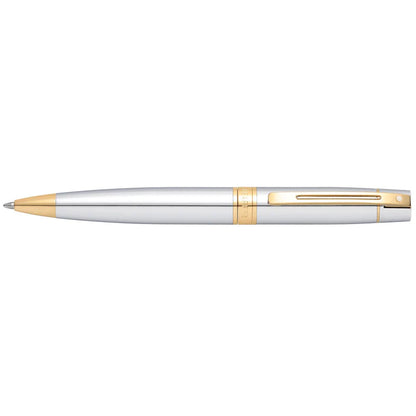 Bolígrafo Sheaffer plateado y detalles dorados