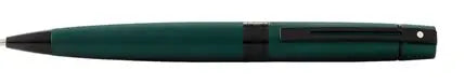 Bolígrafo Sheaffer verde matte y detalles en negro.